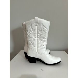 Women's White Western Boots